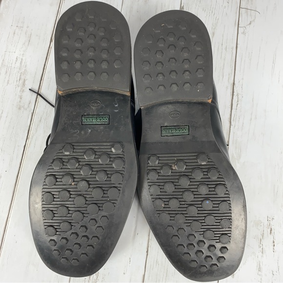 Cole Haan Mens Chukka Boots Size 9.5 Black Leather Wool Lined Ankle Shoes - Picture 9 of 11